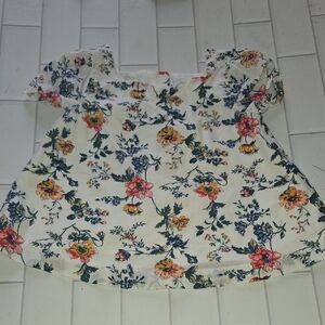 Janie and Jack Floral Blouse - White, Pink, Yellow, Blue